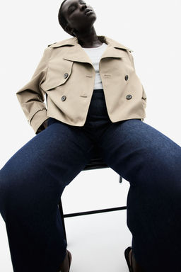 H&M - Women Beige Trench-Look Jacket