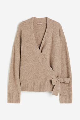 H&M - Women Beige Wrap Cardigan