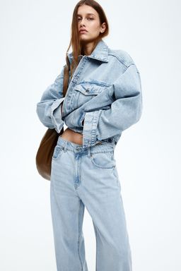 H&M - Women Blue Oversized Denim Jacket