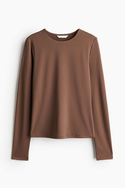 H&M - Women Brown Jersey Top