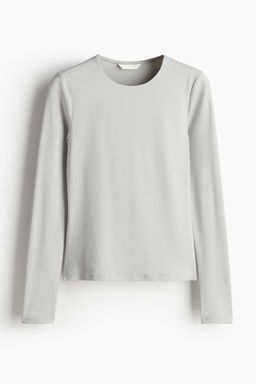 H&M - Women Grey Jersey Top