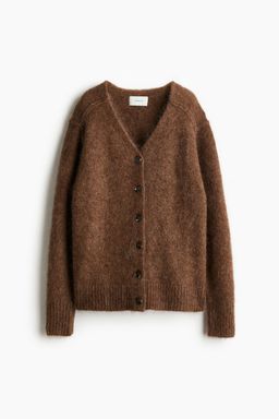 H&M - Women Brown Mohair-Blend Cardigan