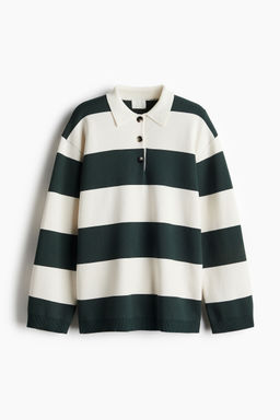H&M - Women Green Fine-Knit Polo Jumper