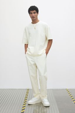 H&M - Men White Oversized Fit T-Shirt