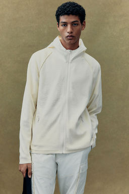 H&M - Men White Regular Fit Jersey Hoodie