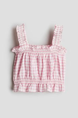 H&M - Girls Pink Seersucker Top