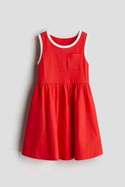 H&M - Girls Red Cotton Dress