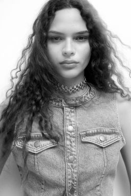 H&M - Women Blue Denim Suit Waistcoat