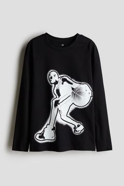 H&M - Boys Black Long-Sleeved T-Shirt
