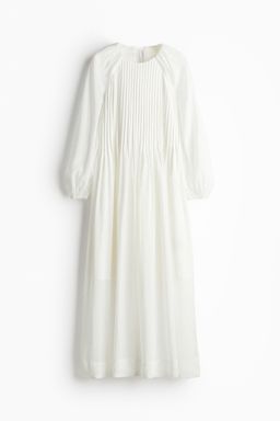 H&M - Women White Pintucked Maxi Dress