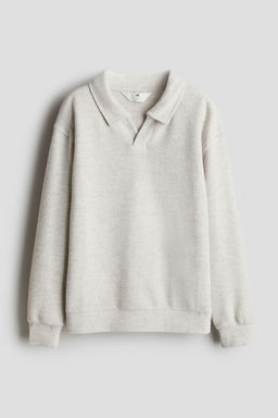 H&M - Boys Grey V-Neck Polo Shirt