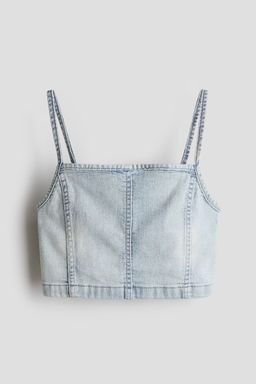 H&M - Girls Blue Denim Strappy Top