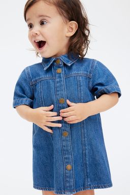H&M - Girls Blue A-Line Denim Dress