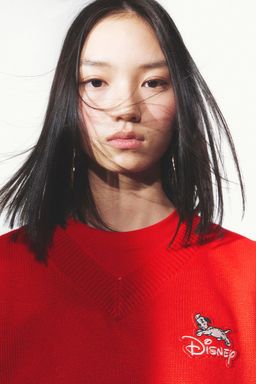 H&M - Women Red Appliqued Sweater Vest