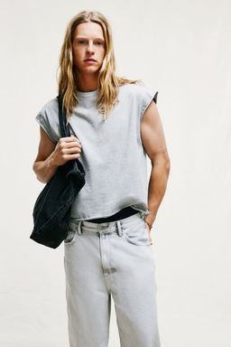 H&M - Men Grey Oversized Fit Vest Top