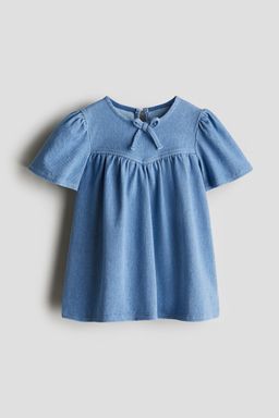 H&M - Girls Blue Denim-Look Dress
