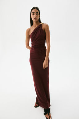 H&M - Women Red One-Shoulder Bodycon Dress