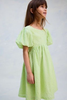 H&M - Girls Green Seersucker Dress