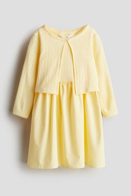 H&M - Girls 2-Piece Dress And Cardigan Set