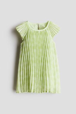 H&M - Girls Green A-Line Chiffon Dress