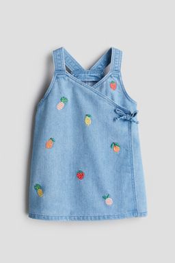H&M - Girls Blue Wrapover Denim Dress