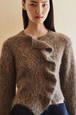 H&M - Women Brown Alpaca-Blend Cardigan