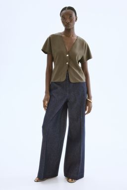 H&M - Women Green Batwing-Sleeved Cardigan