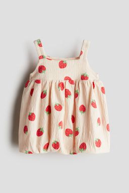 H&M - Girls Pink Crinkled Bubble-Hem Dress
