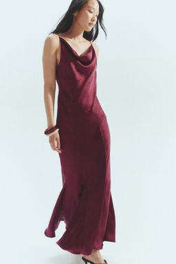 H&M - Women Pink Satin Slip Dress