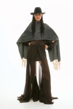 H&M - Women Brown Satin Maxi Dress