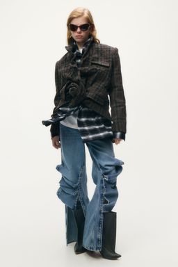 H&M - Women Brown Wool-Blend Blazer