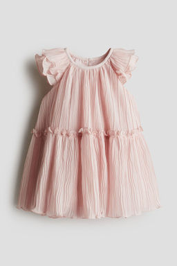 H&M - Girls Pink Crinkled Dress