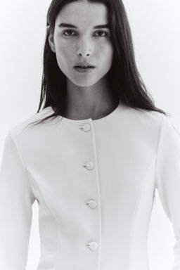 H&M - Women Beige Interlock Blazer