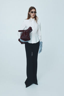 H&M - Women White Peplum Shirt