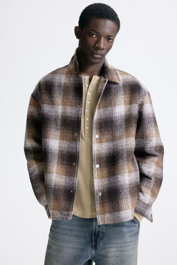 H&M - Men Brown Relaxed Fit Overshirt