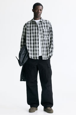 H&M - Men Grey Relaxed Fit Shirt