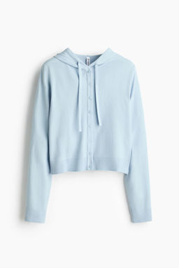 H&M - Women Blue Hooded Cardigan