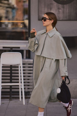 H&M - Women Grey Rain Parka With Stormmove