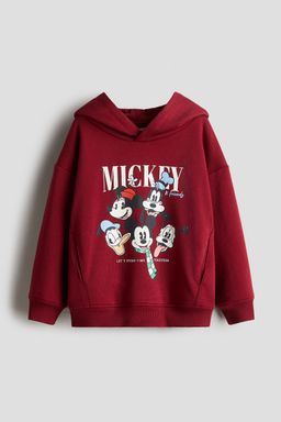 H&M - Boys Red Printed Hoodie