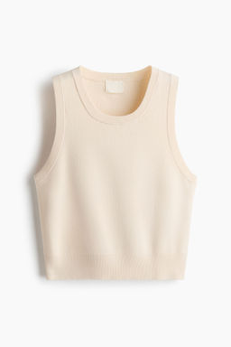 H&M - Women White Fine-Knit Sweater Vest
