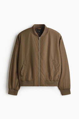 H&M - Men Beige Lightweight Bomber Jacket