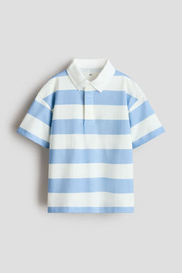 H&M - Boys Blue Short-Sleeved Rugby Shirt
