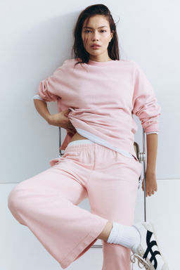 H&M - Women Pink Washed-Look Sweatshirt