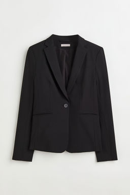 H&M - Women Black Fitted Jacket