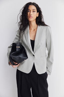 H&M - Women Grey Fitted Jacket