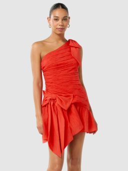 Forever New - Red Ruched Mini Dress