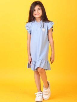 ANTHRILO - Summer Blue Heart Dress