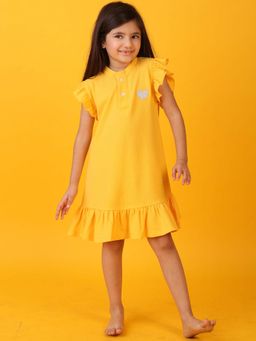 ANTHRILO - Summer Yellow Heart Fun Dress