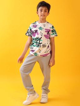 ANTHRILO - Ready For That Summer Grey Boys T-shirt & Joggers (Set of 2)