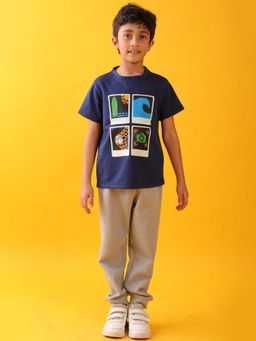 ANTHRILO - Waves Blue Boys Summer T-shirt & Joggers (Set of 2)